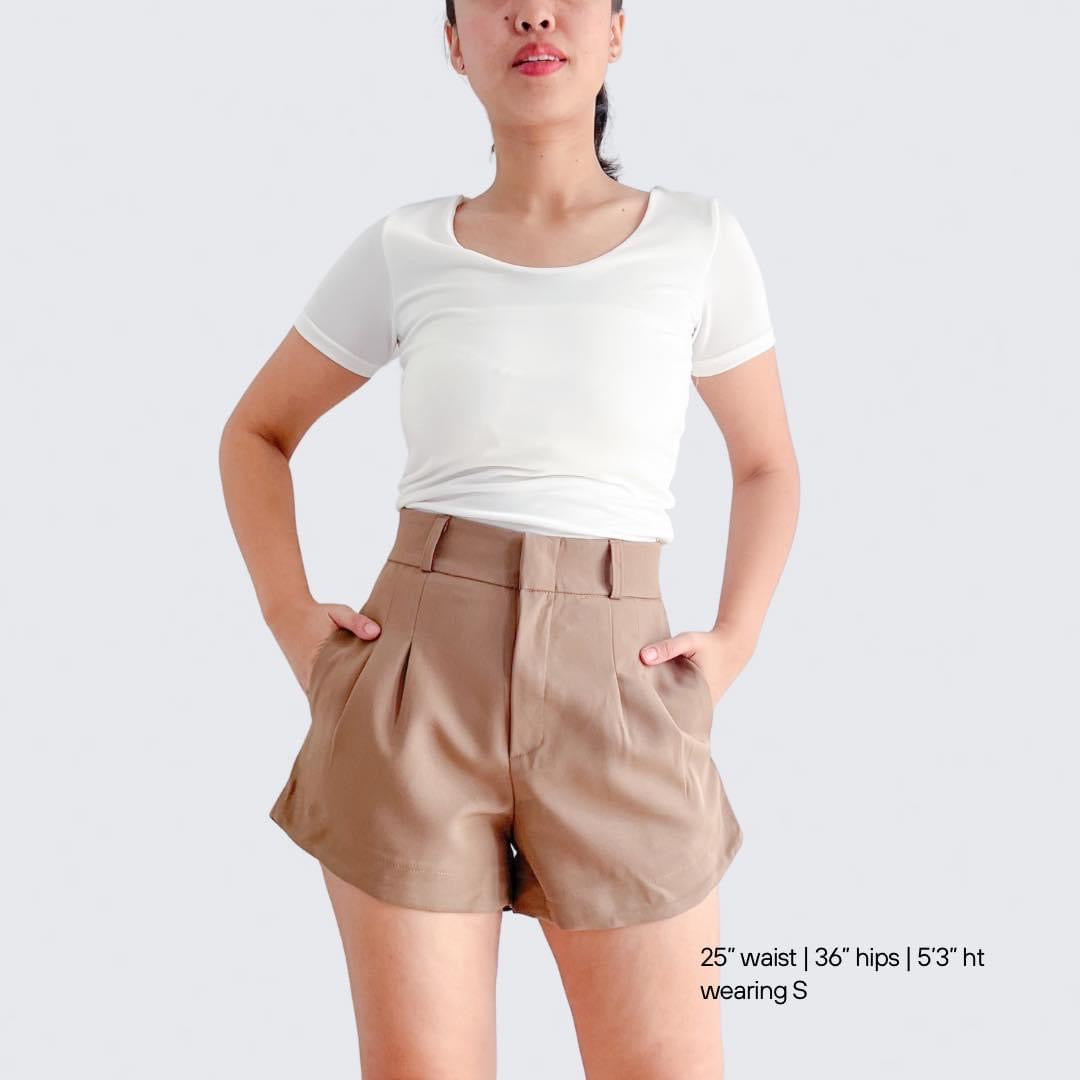 Misty Pleated Casual Shorts