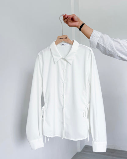 Bria Side-tie Long Sleeve Shirt