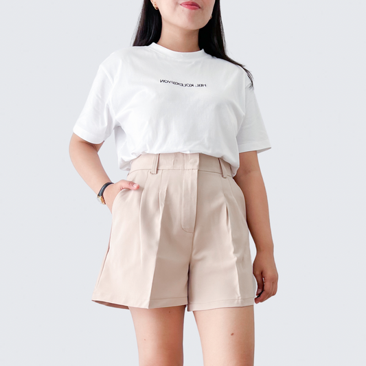 Emilia Pleated Shorts (Plus-size)