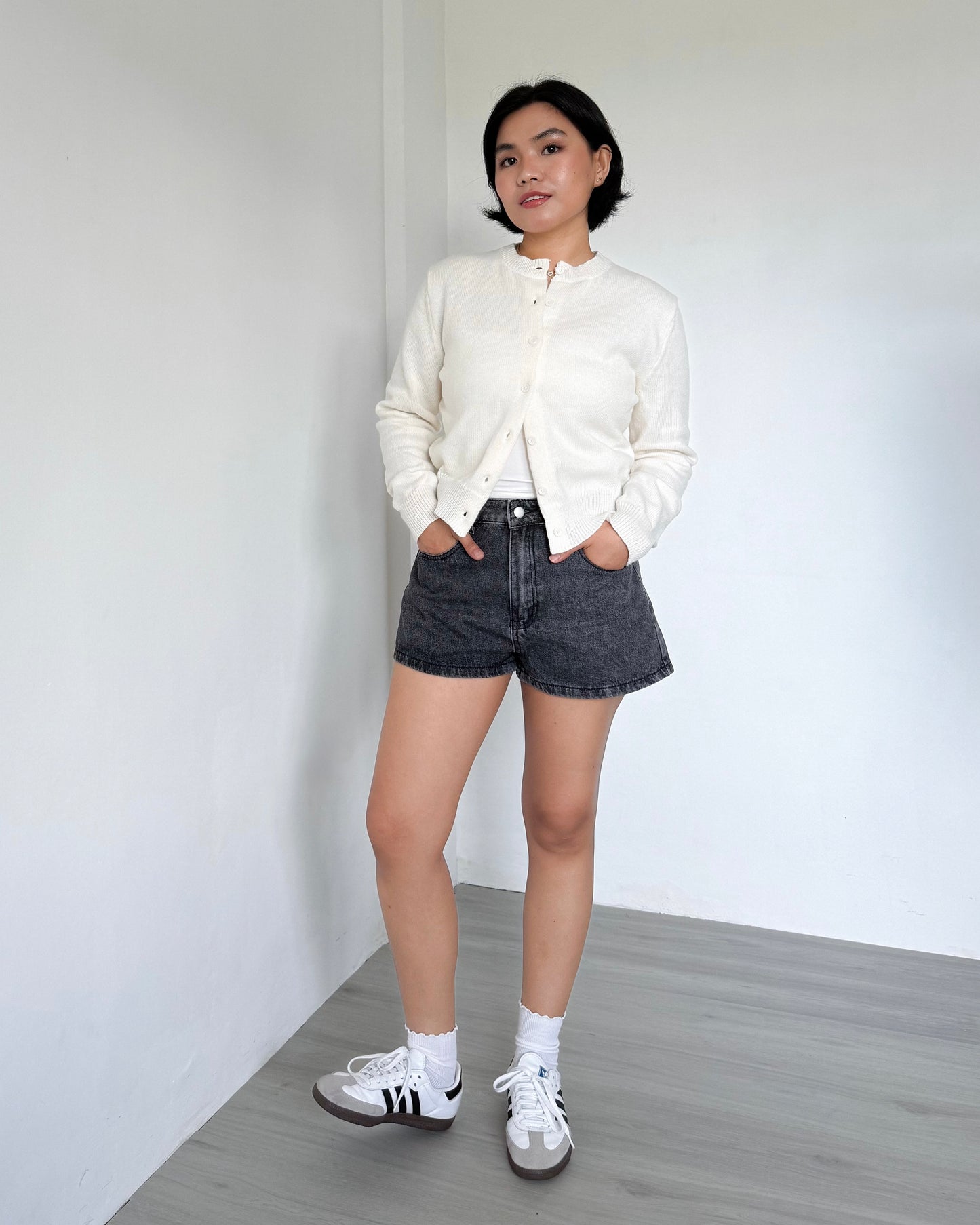 Lulu High Rise Denim Shorts