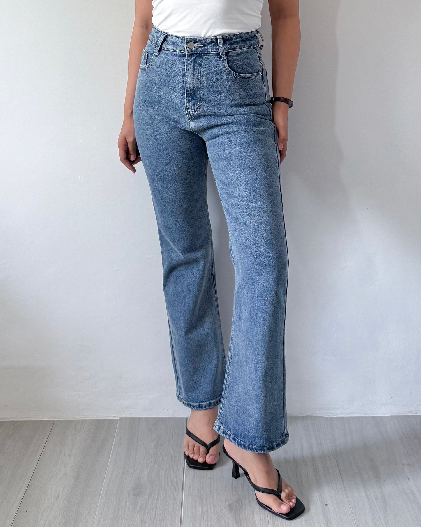 Elle Flared High Waisted Denim Jeans