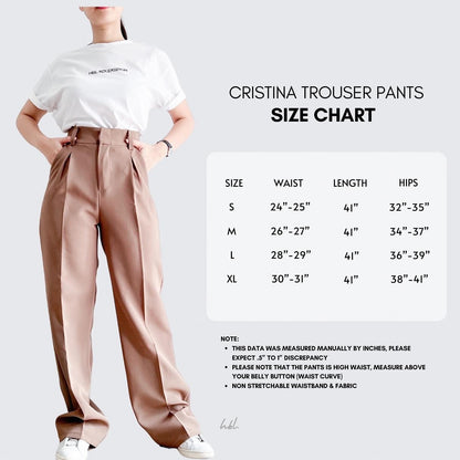 Cristina Pleated Straight Pants