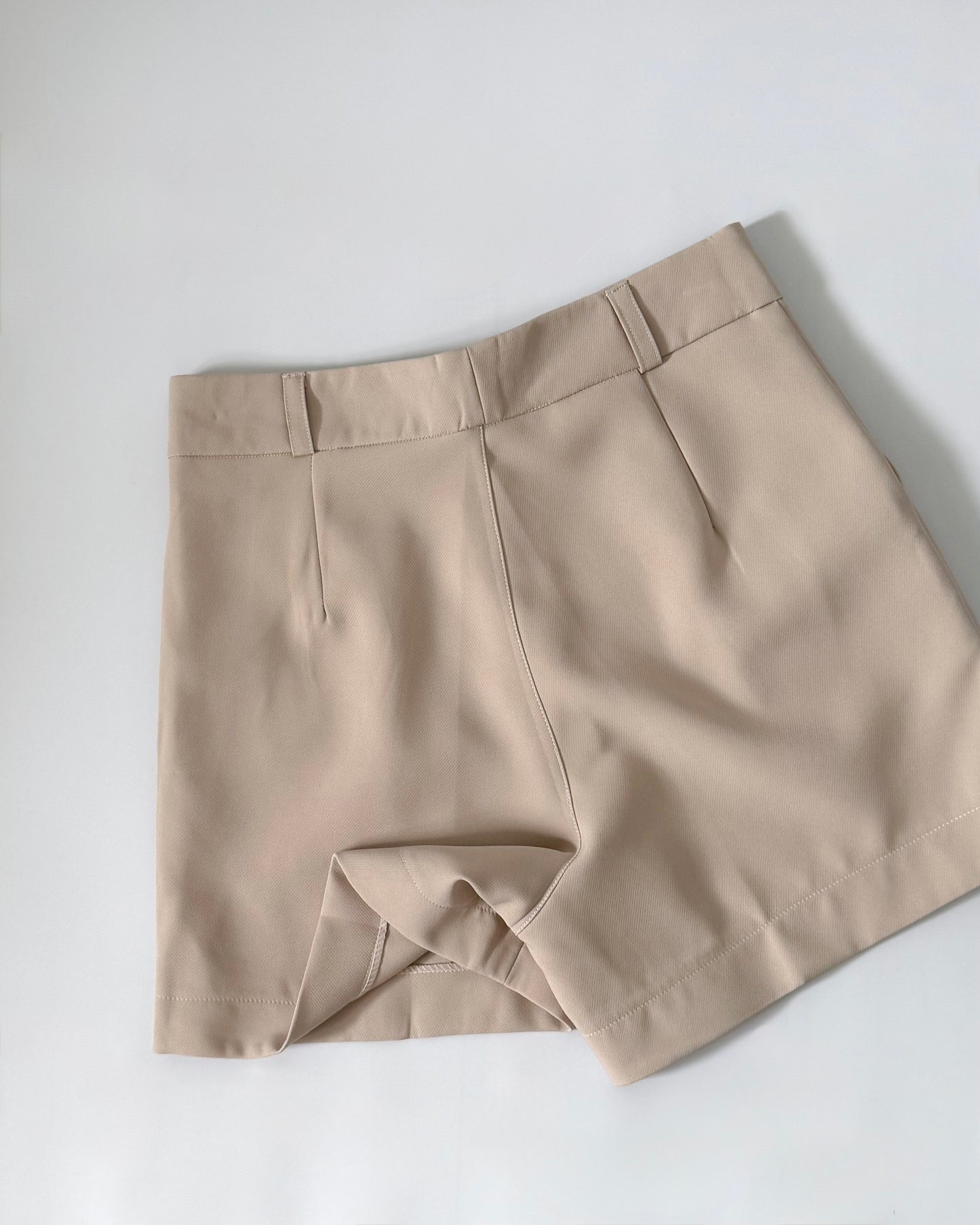 Willow Premium Cotton Twill Wide-Leg Trouser Shorts