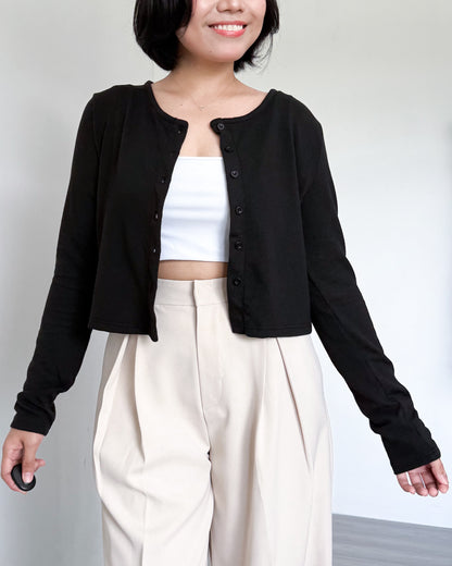 Alice Cropped Lightweight Cardigan
