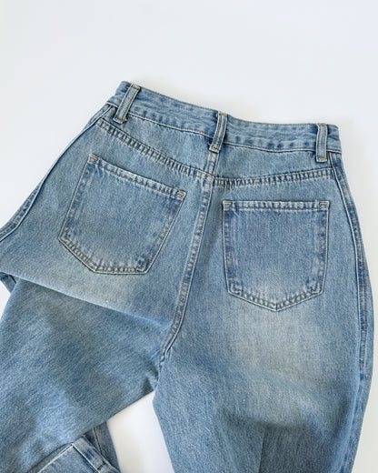 Cleo Cropped Wide-Straight Denim Jeans