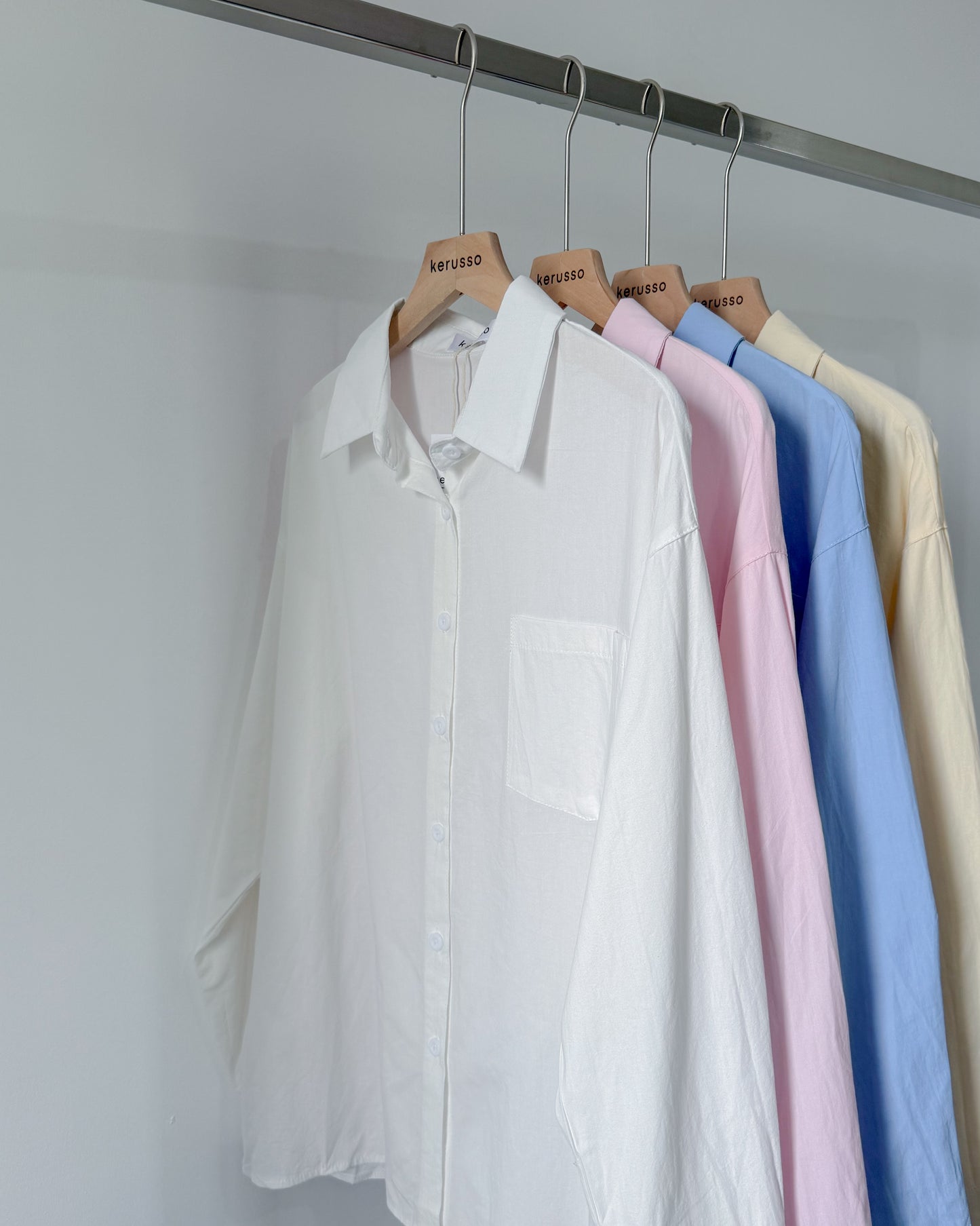 Olive Premium Cotton Linen Blend Oversized Long Sleeve Shirt