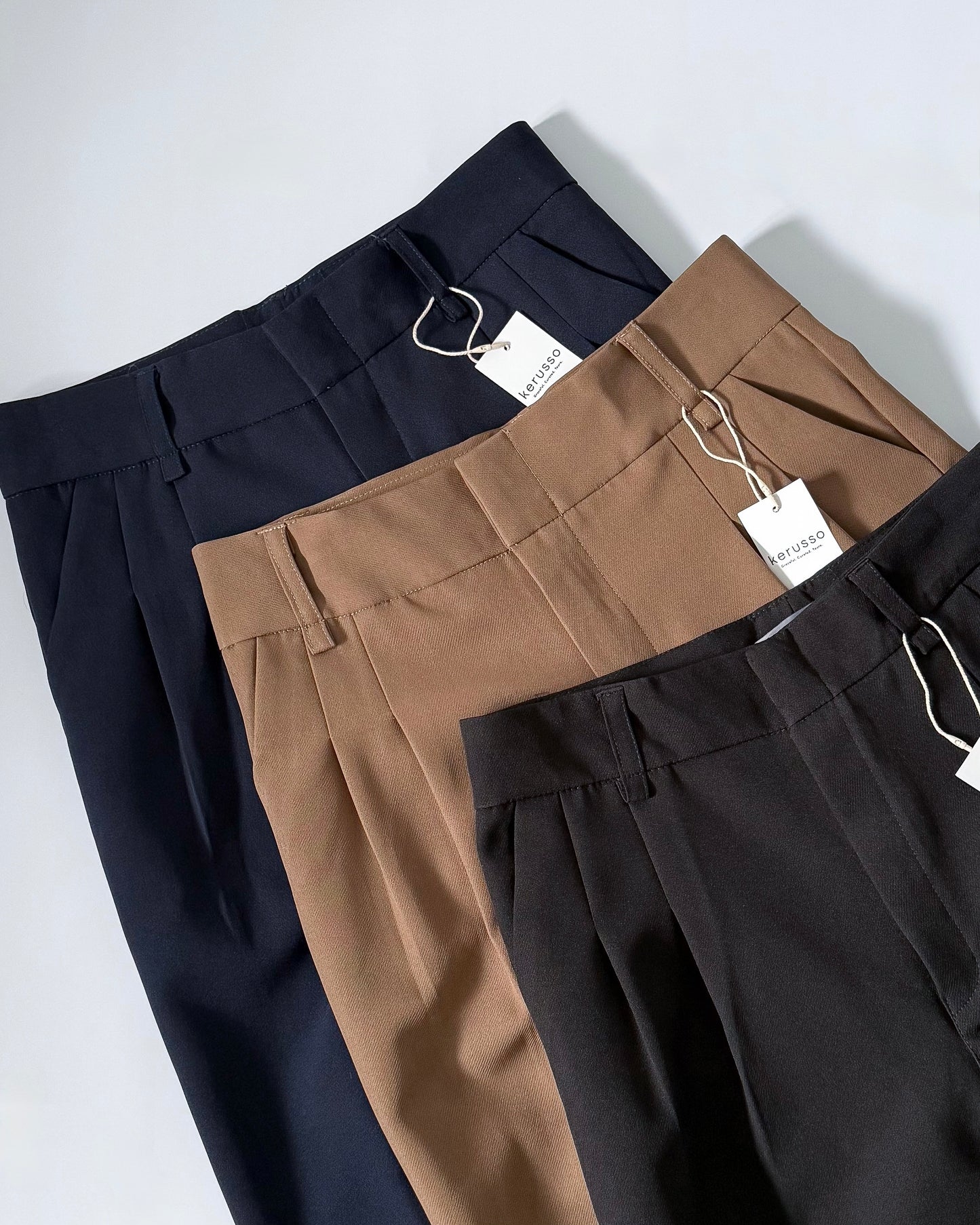 Ruth Pleated Tapered Ankle Pants