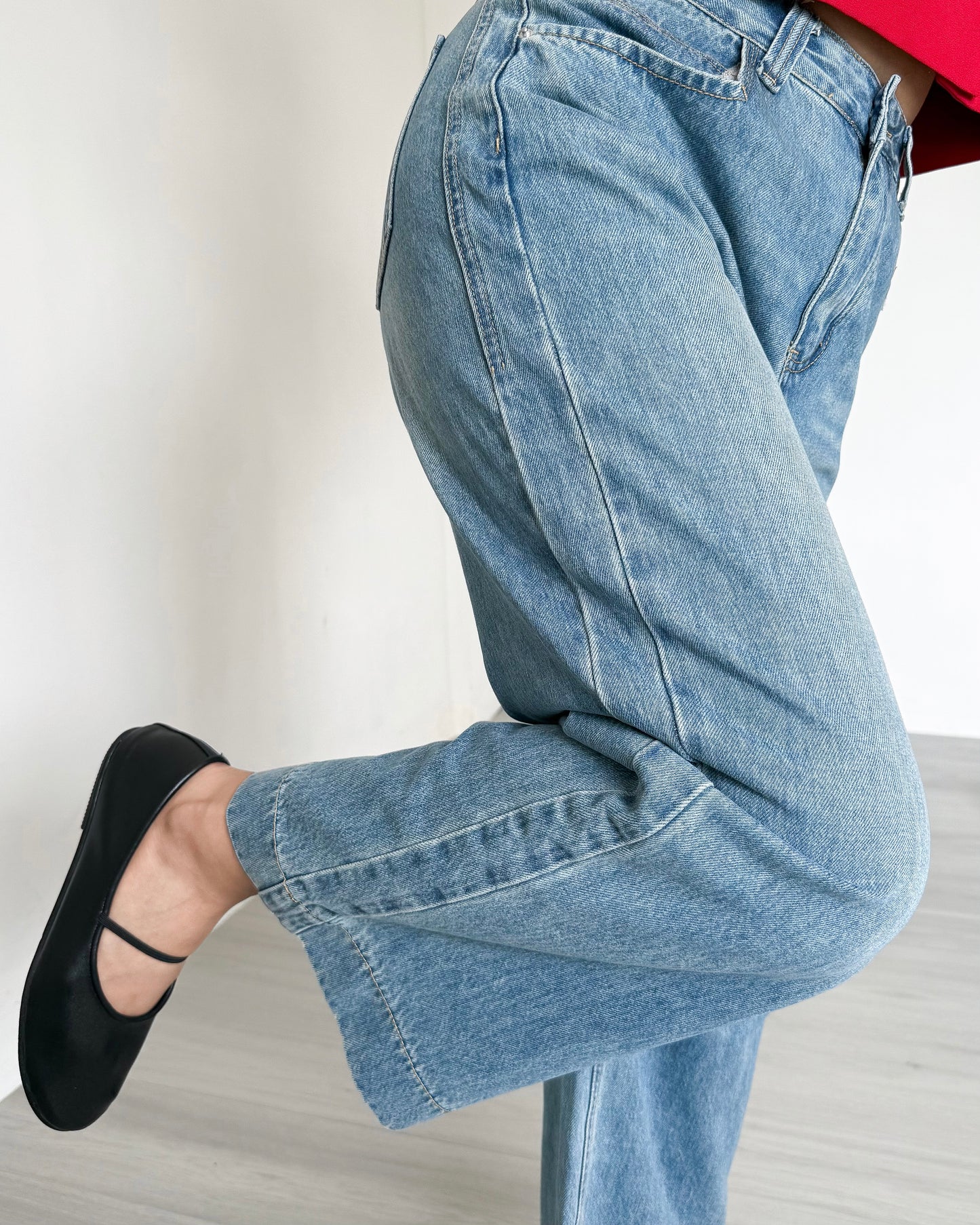 Cleo Cropped Wide-Straight Denim Jeans