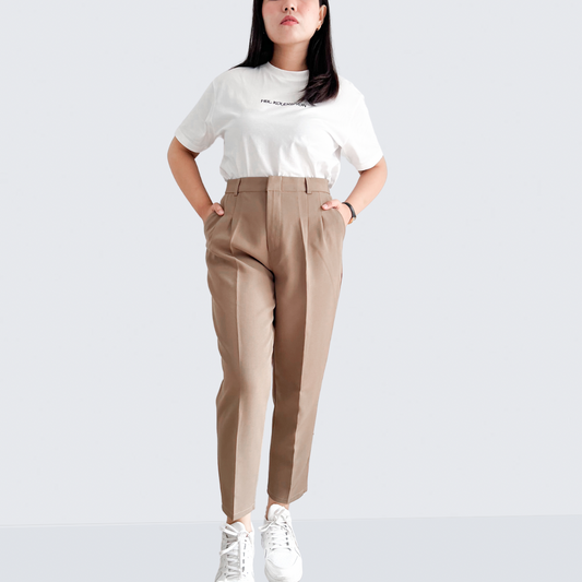Luisa Pleated Ankle Pants (Plus-size)