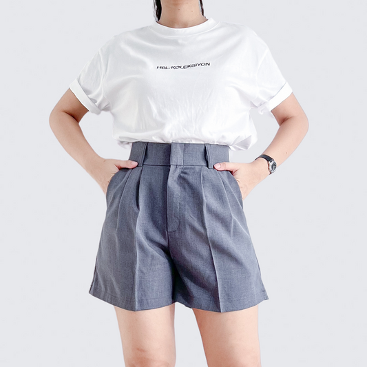 Ellie Linen Blend Pleated Shorts