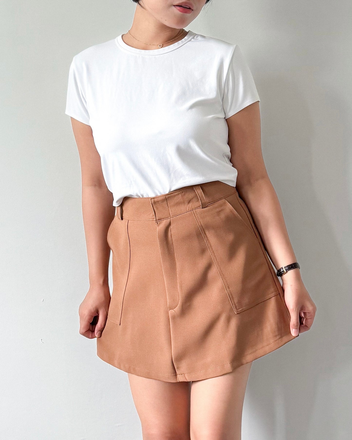 Lisa Skort with Belt Loop and Pockets
