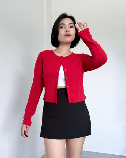 Alice Cropped Lightweight Cardigan