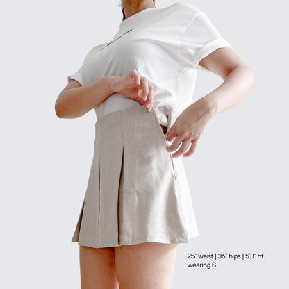 Taylor Linen Blend Skort