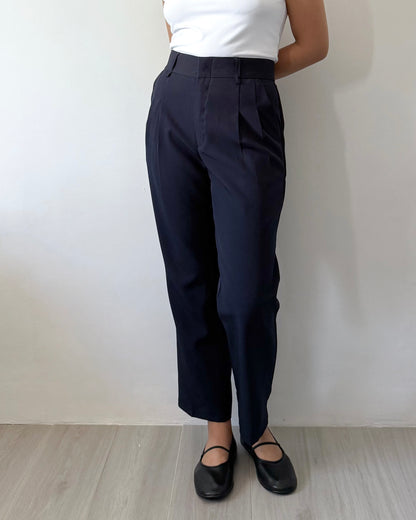 Ruth Pleated Tapered Ankle Pants