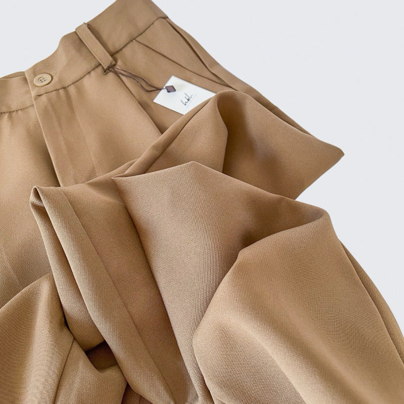 Kate Pleated Wide Tapered Pants