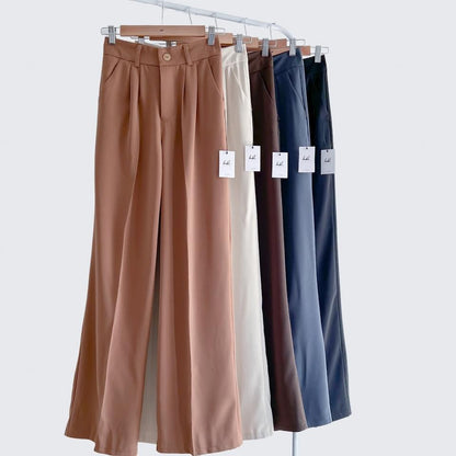 Katy Pleated Relaxed Straight Pants