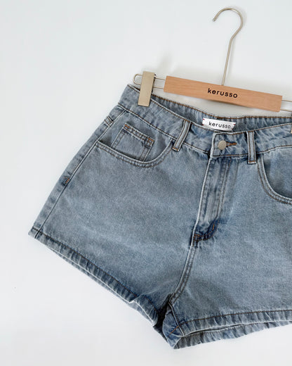 Lulu High Rise Denim Shorts