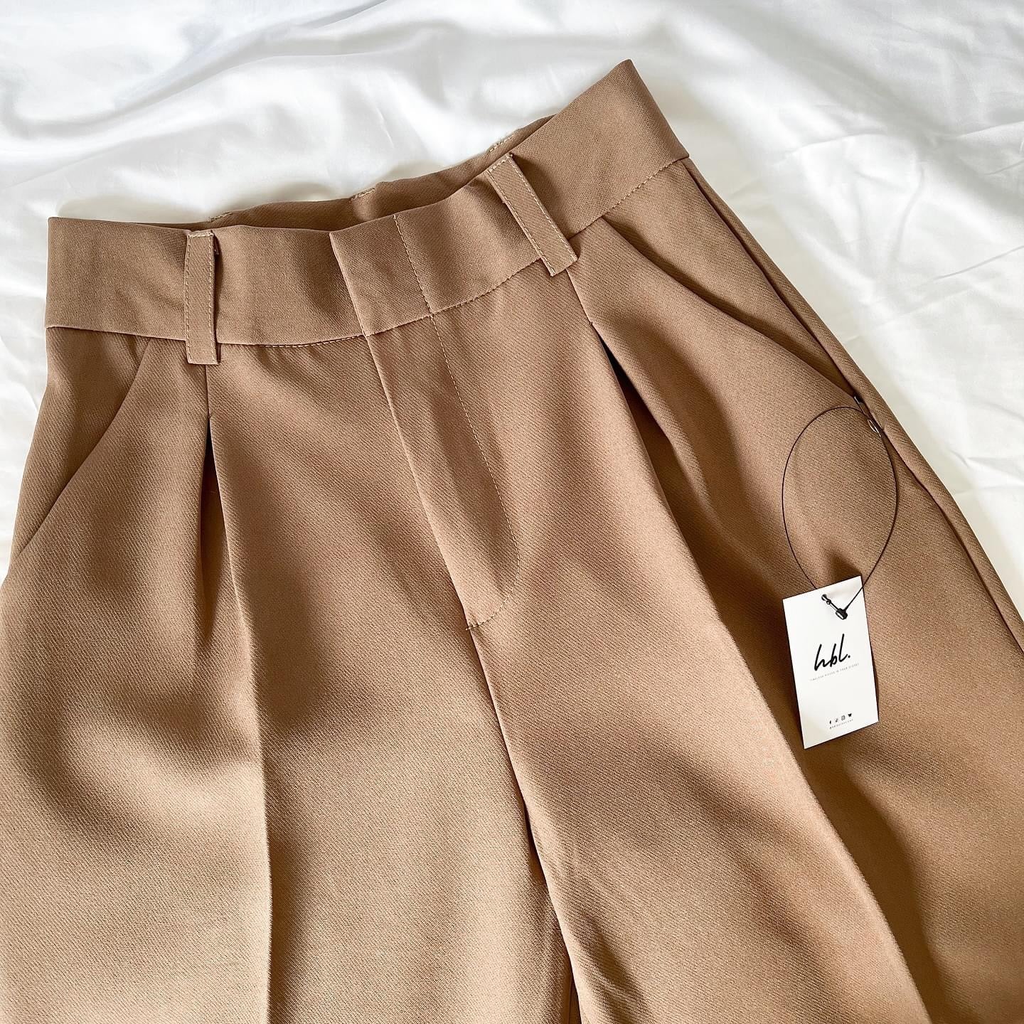 Cristina Pleated Straight Pants