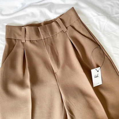 Cristina Pleated Straight Pants