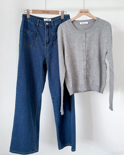 Esme Crew Neck Cardigan