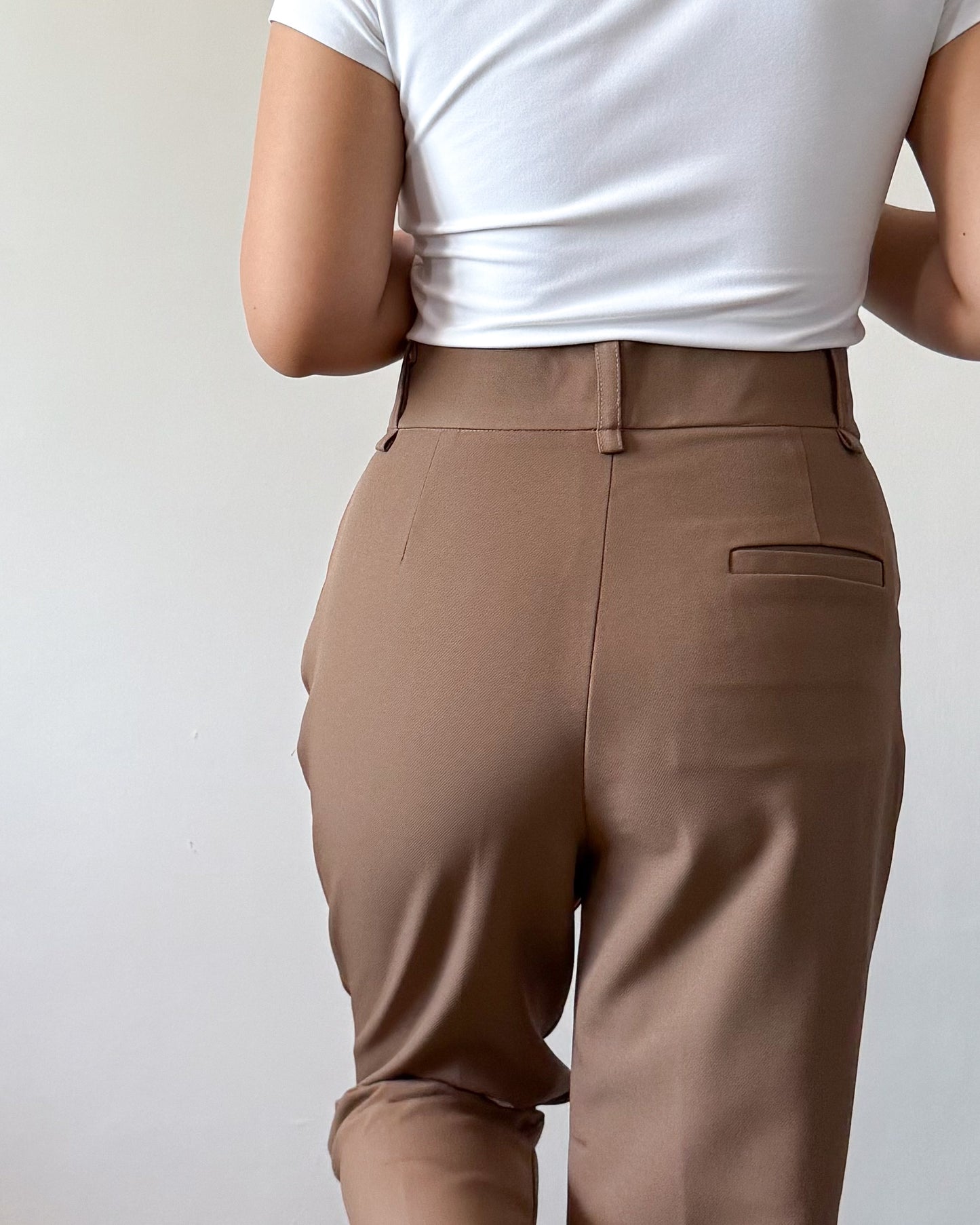 Ruth Pleated Tapered Ankle Pants