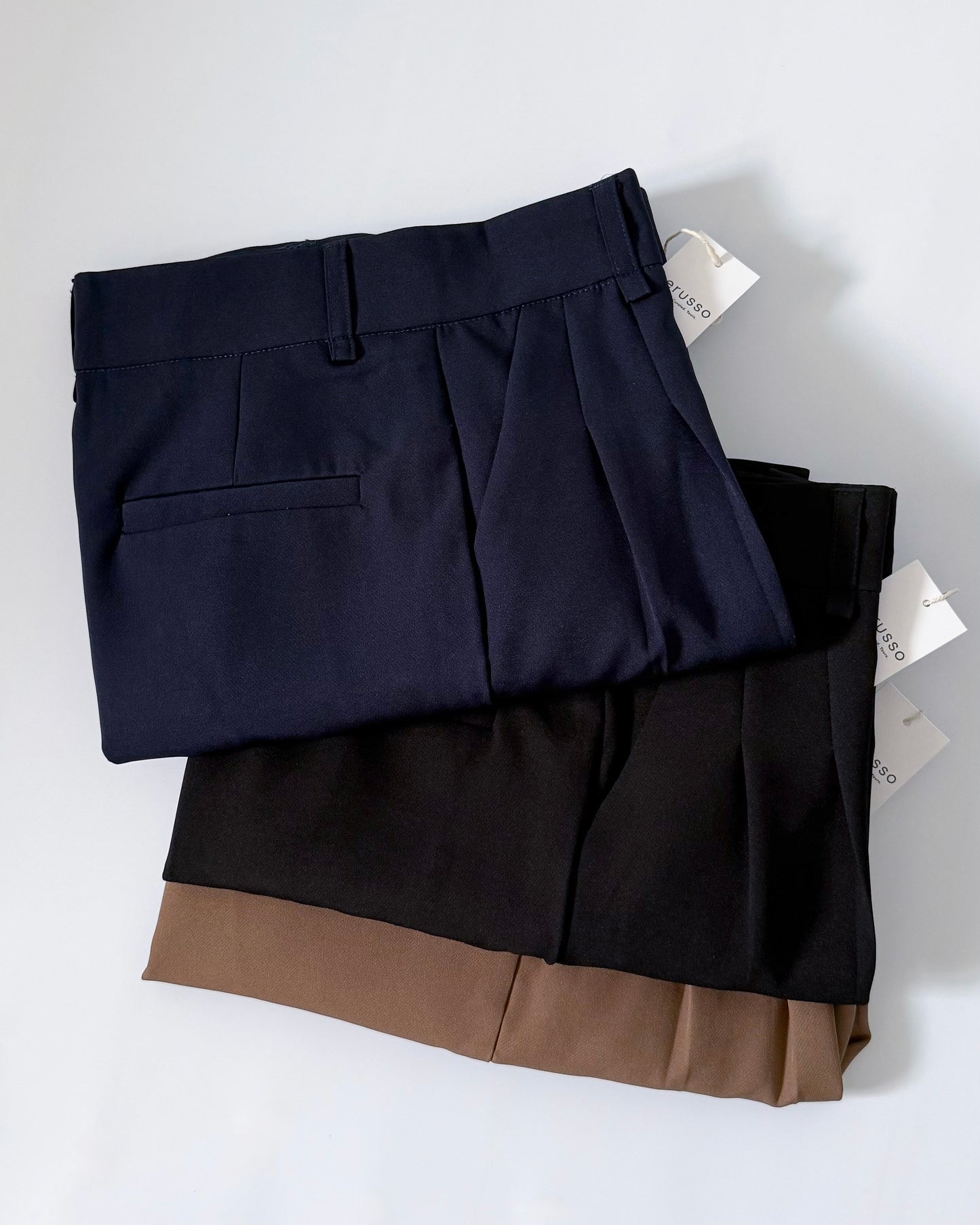 Ruth Pleated Tapered Ankle Pants