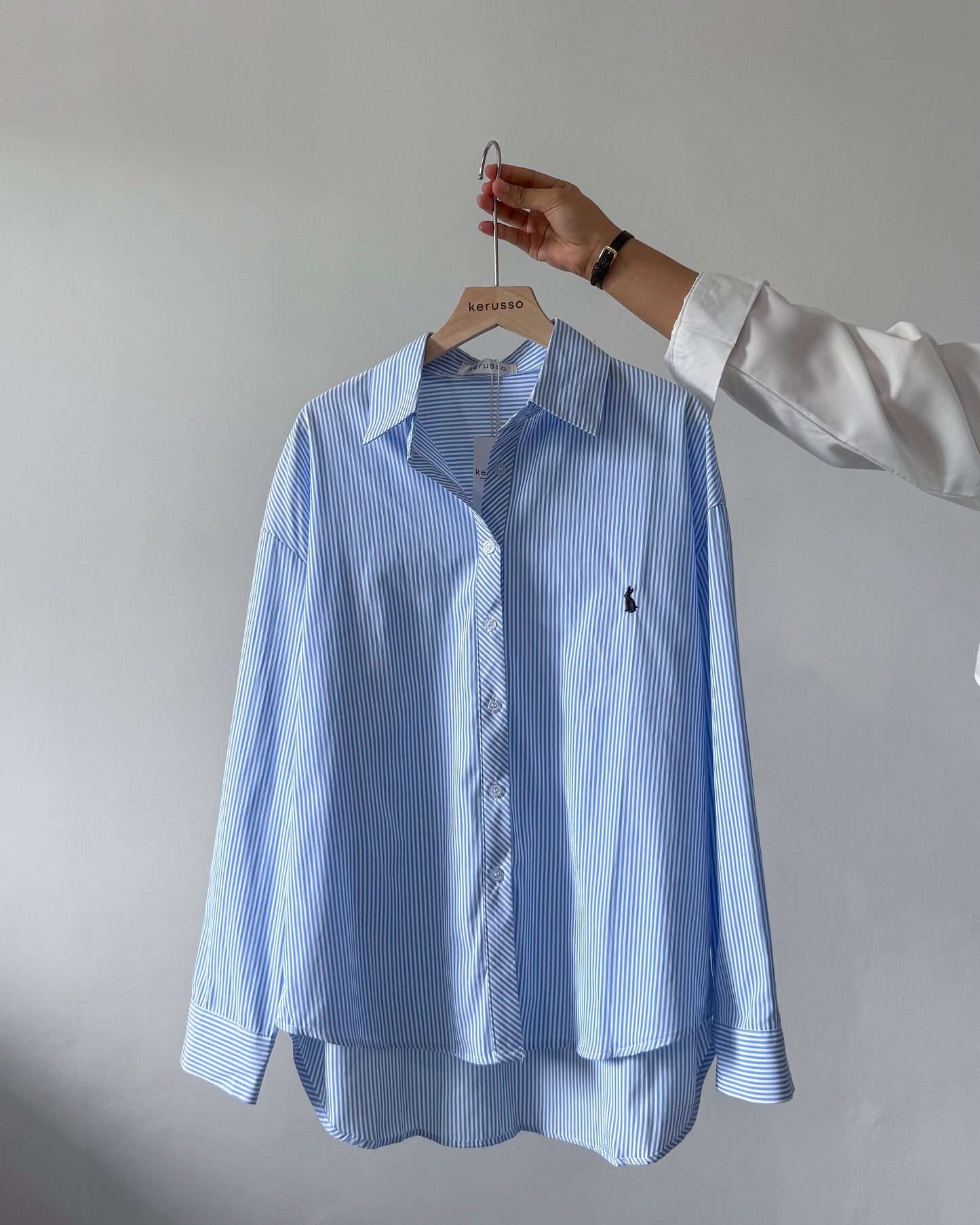 Bunny Long Sleeve Striped Shirt