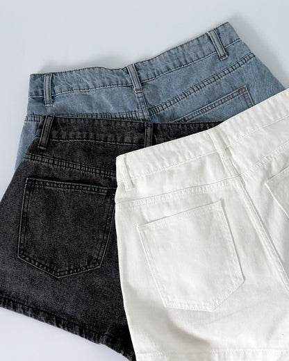 Lulu High Rise Denim Shorts
