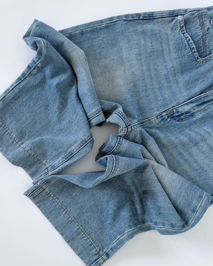 Cleo Cropped Wide-Straight Denim Jeans