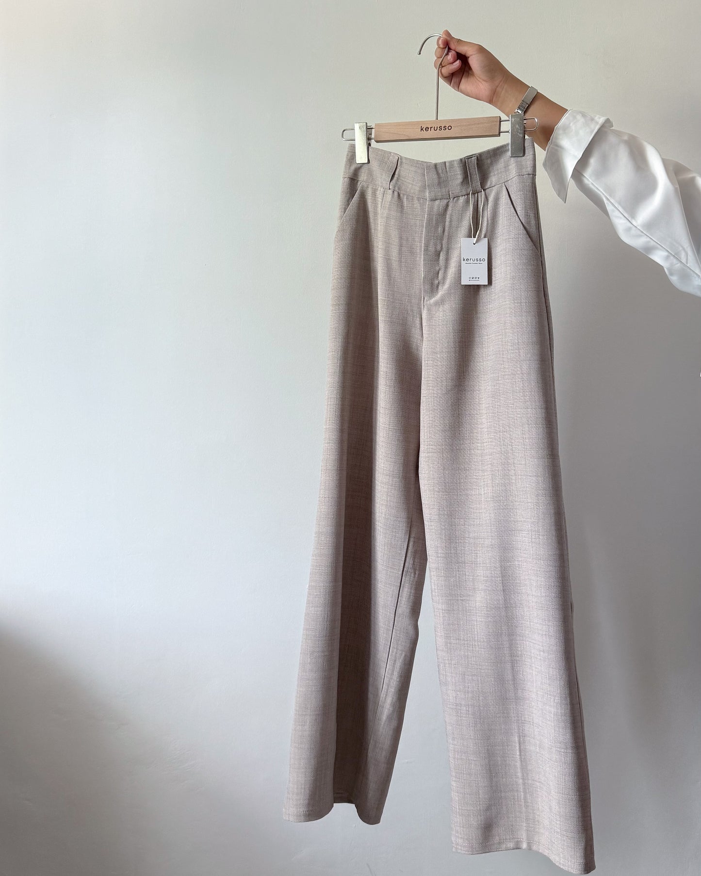 Ezra Linen Blend Wide Pants