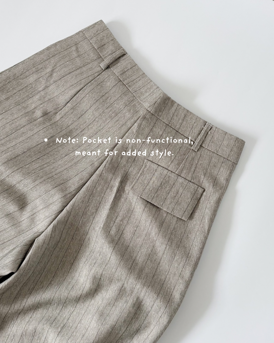 Nathalie Relaxed Melange Striped Trousers