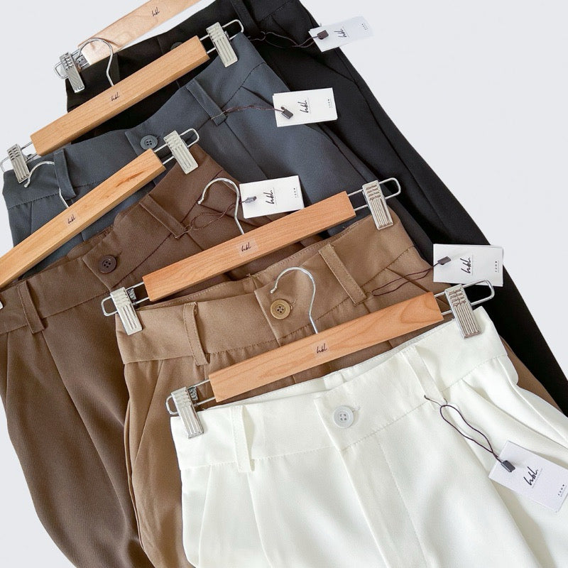 Kate Pleated Wide Tapered Pants